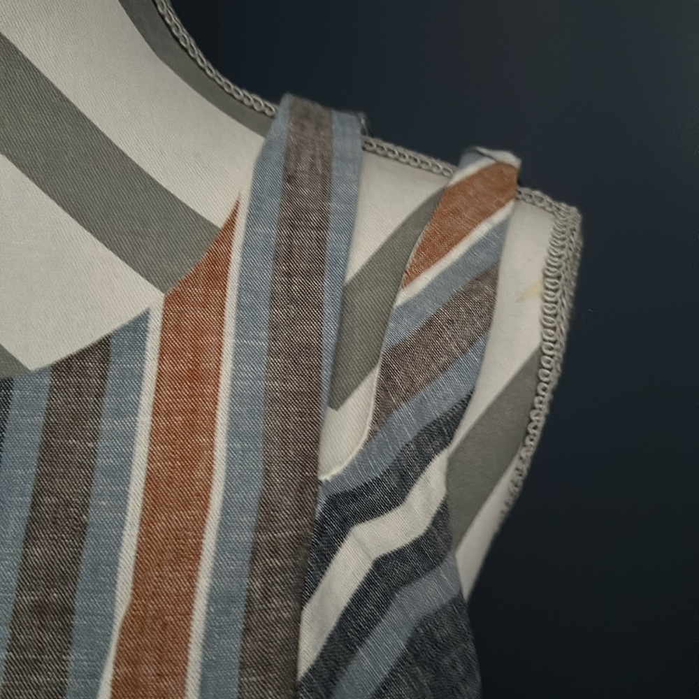 Bcbgeneration Linen Striped Dress - Picture 4 of 11